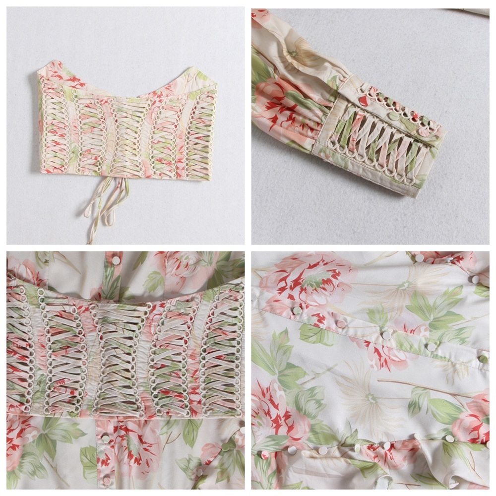 The RACHIL Floral Corset Dress - Picture 8 of 9